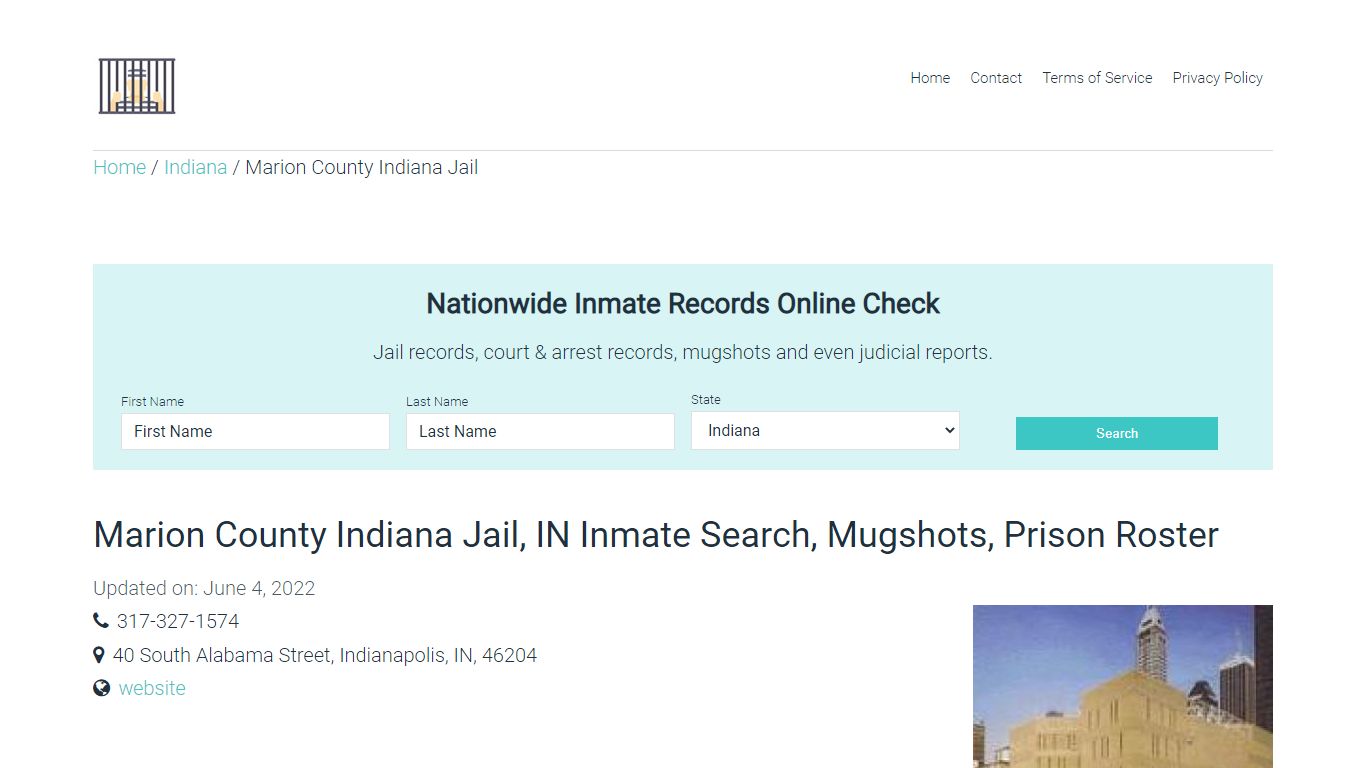 Marion County Indiana Jail, IN Inmate Search, Mugshots ...